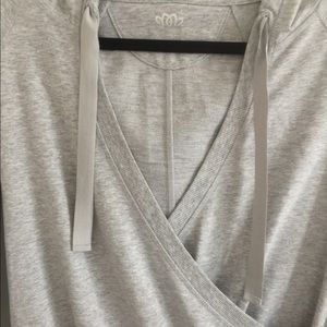 Maurices crisscross grey hoodie